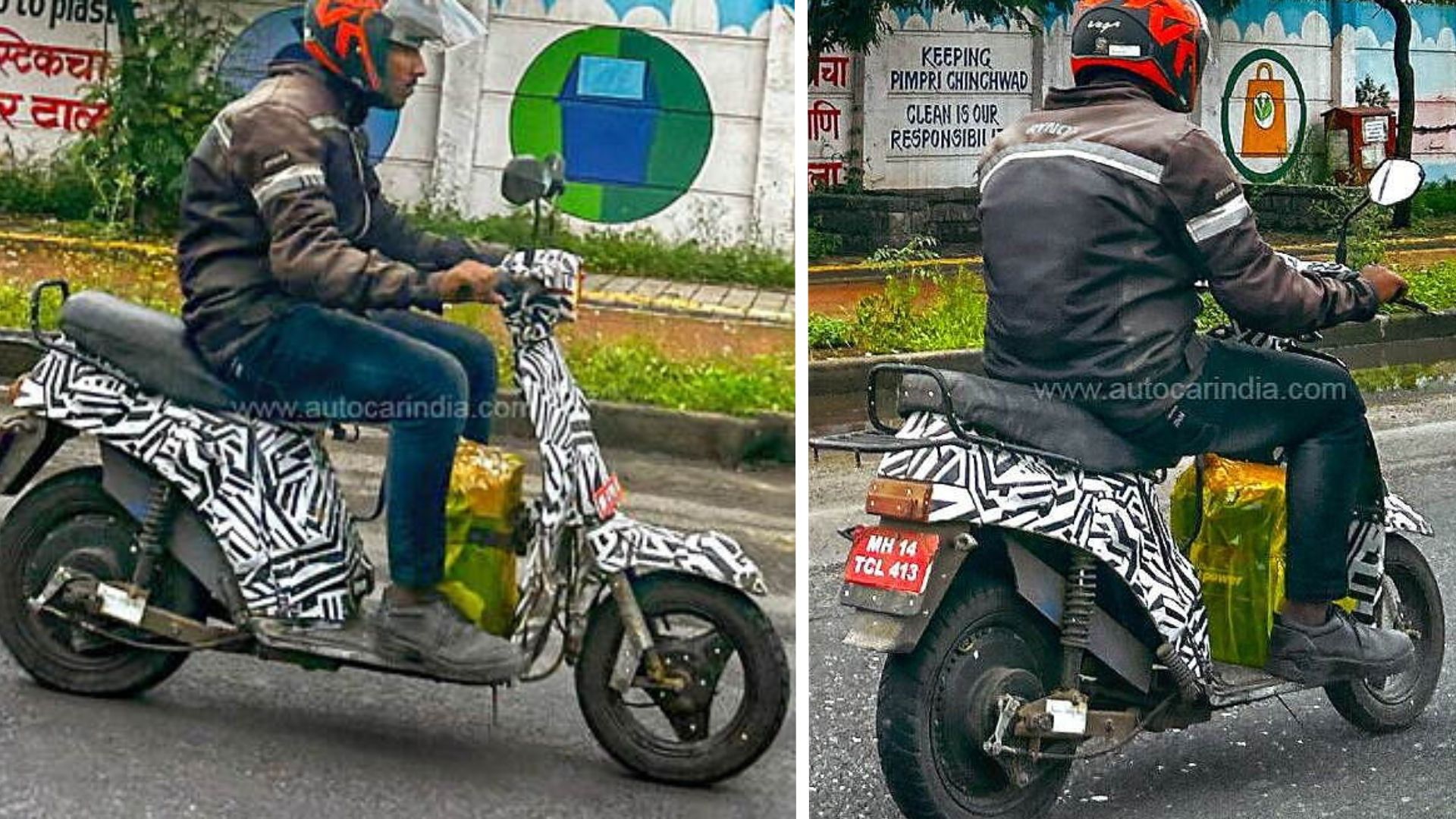 Bajaj likely to launch a new electric scooter which was recently spotted in the road