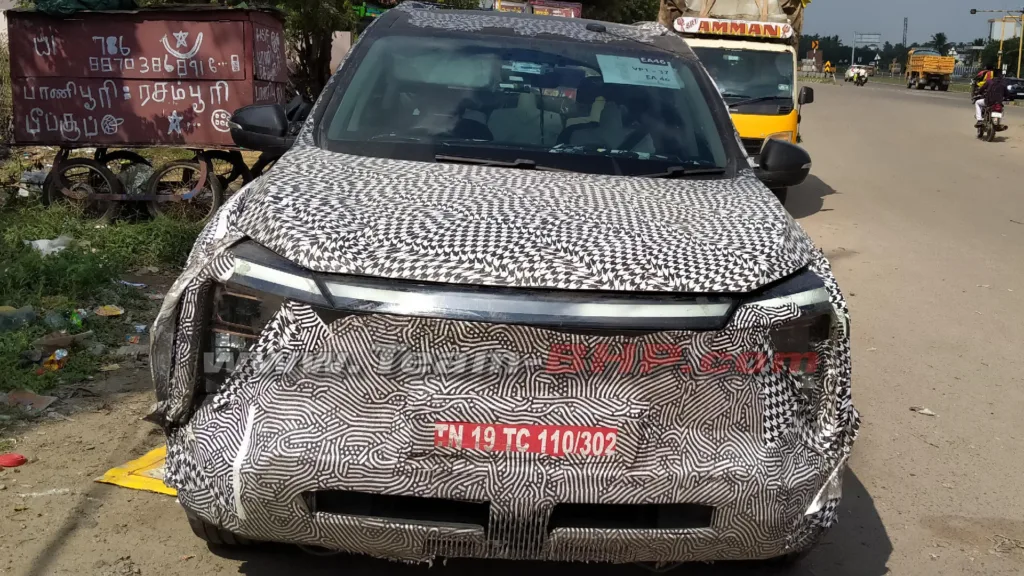 Mahindra XUV.e8 Electric SUV spotted testing. (Image: Team-BHP)