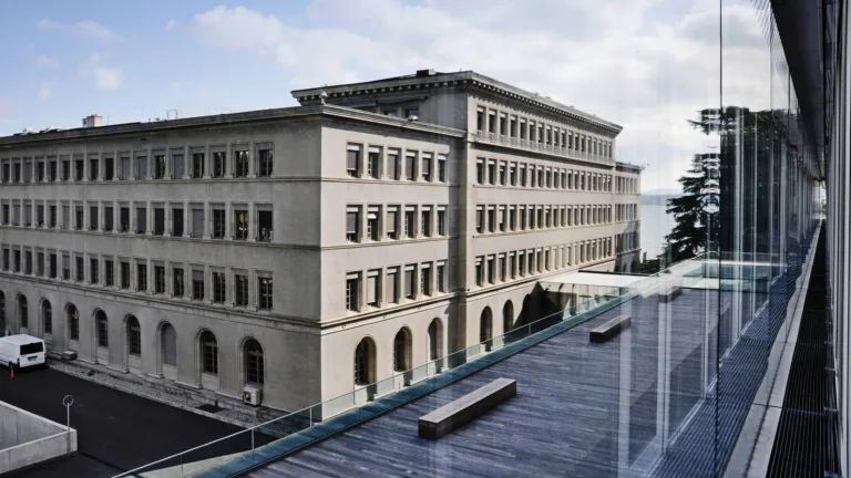 World Trade Organization (WTO) headquarters at the Centre William Rappard in Geneva, Switzerland