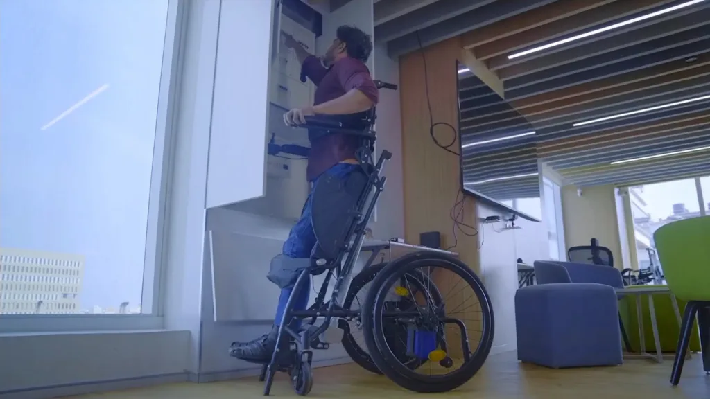 The electric standing wheelchair will be manufactured in India rather than imported. (Source: IIT Madras) 
