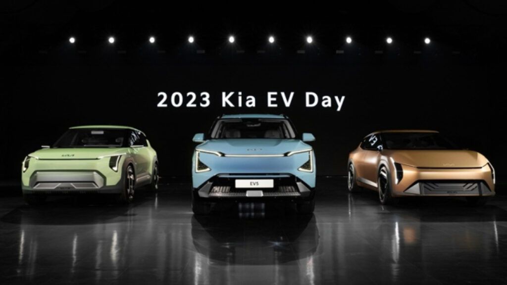 EV2, EV3, EV4, and EV5 will share Hyundai Motor Group's E-GMP platform. (Source: Kia)