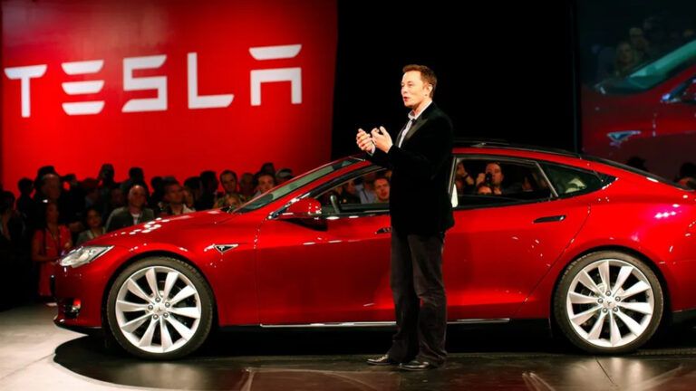 Elon Musk in Tesla Model 3 Event. (Representative Image: Wallpapers.com)