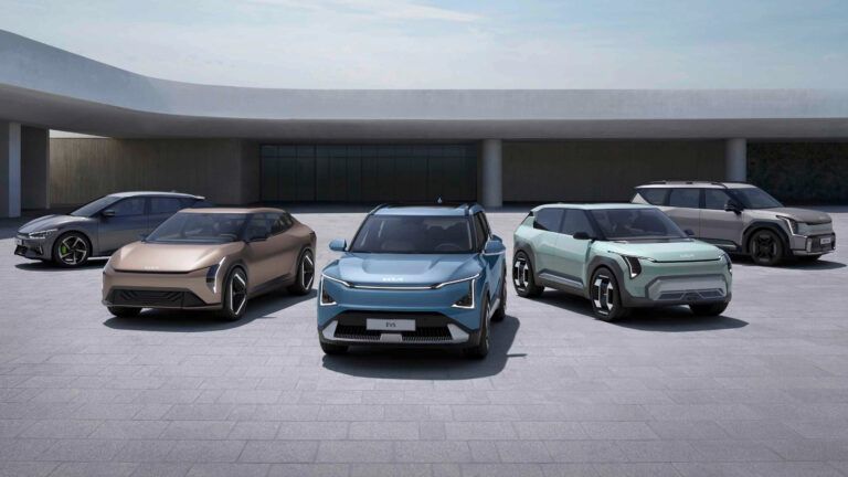 Kia's lineup of electric vehicle (Source: Kia)