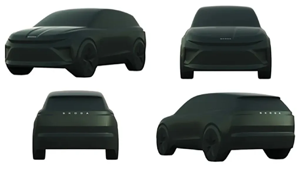 Skoda 7-seater electric SUV design patent