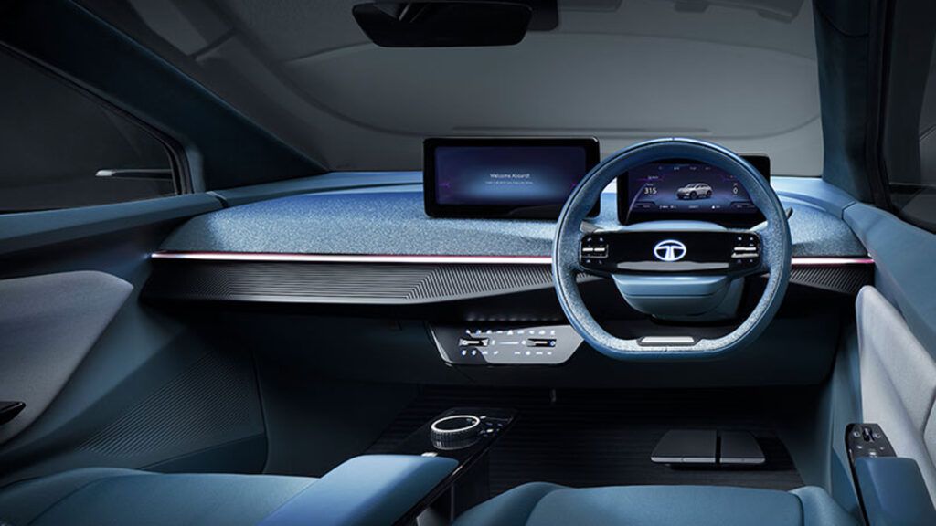 Tata Curvv will share many interior features with Nexon. (Source: Tata Motors EV)