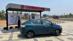 Tata Tigor EV Charging at Charge Zone station (Source: Charge Zone)