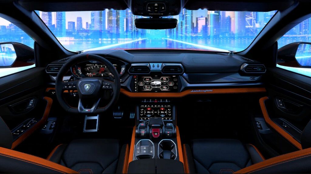 Interior of the Lamborghini Urus SE (Source: Lamborghini)