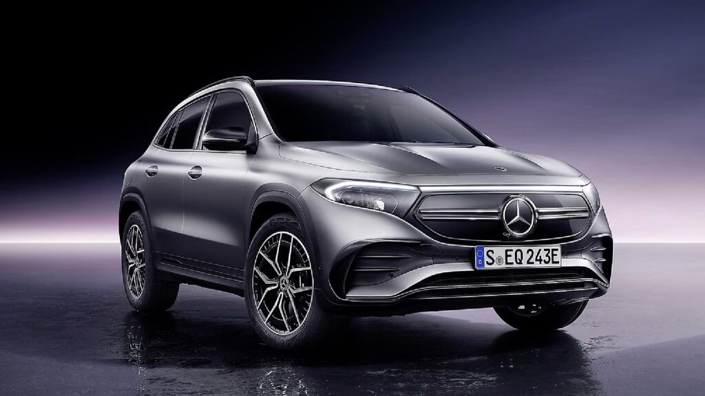 The Mercedes EQA SUV 250+ variant produces 190hp and boasts a claimed range of 560 km