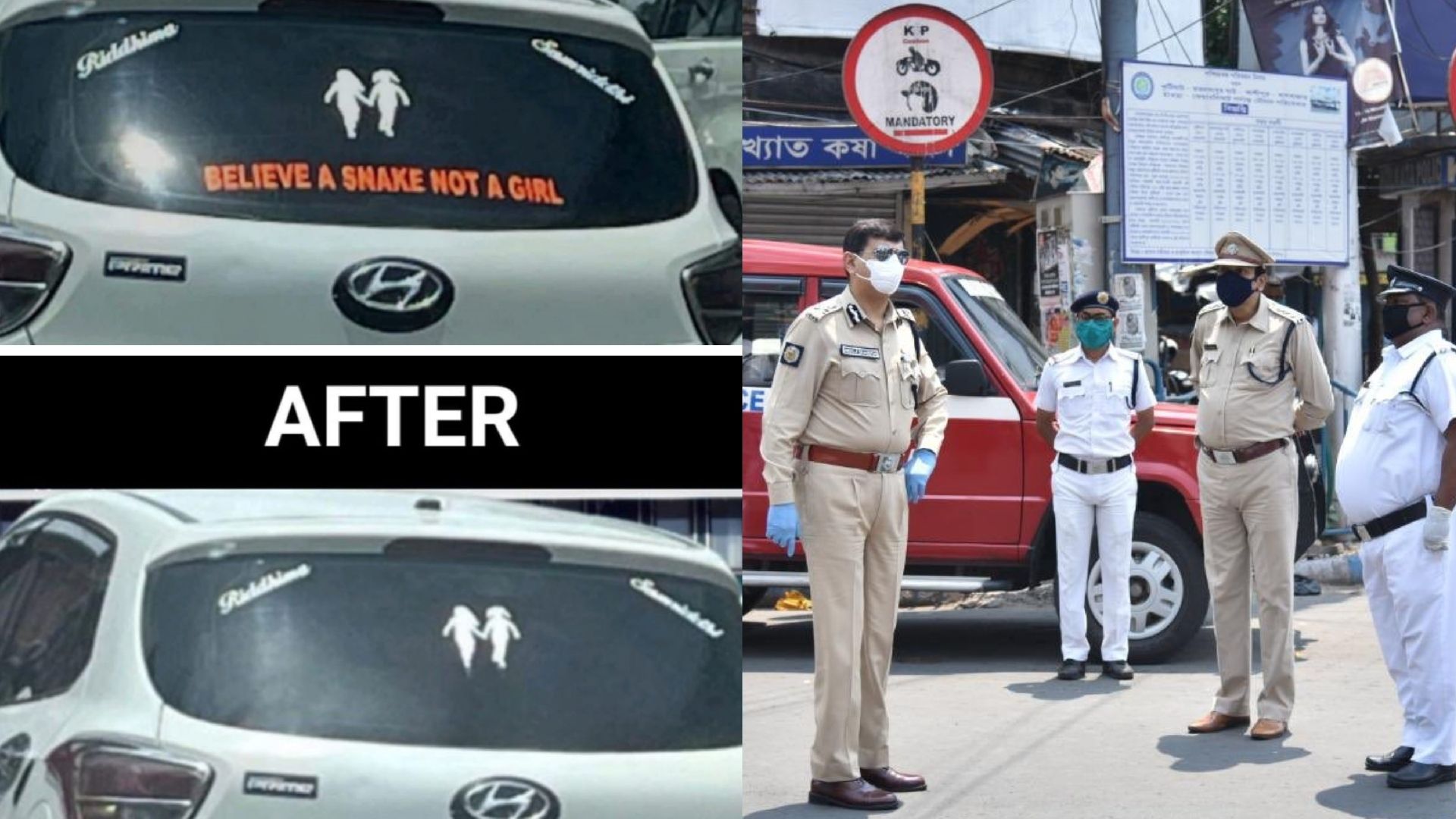 Offensive car sticker in Kolkata could lead to legal action